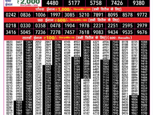 Rajshree Result 50 Monthly Lottery 25 06 2026
