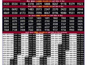 Rajshree Result 100 Monthly Lottery 01 10 2026
